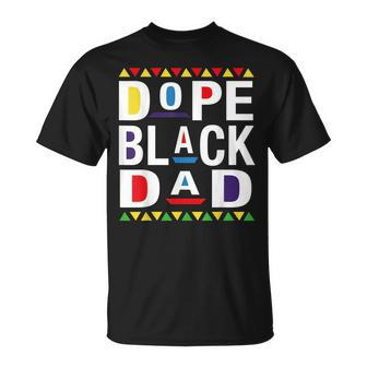 Dope Black Dad For Dads Fathers Day T-shirt - Thegiftio UK