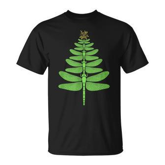 Dragonfly Christmas Tree Merry Christmas Or Xmas T-shirt - Thegiftio UK