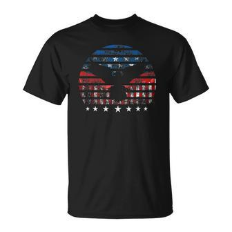 Eagle American Flag Vintage Independence Day 4Th Of July Usa Unisex T-Shirt | Mazezy