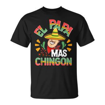 El Papa Mas Chingon Mexican Dad Husband Regalo V2 T-shirt - Thegiftio UK