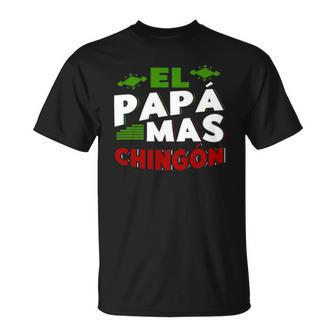 El Papa Mas Chingon Mexican Dad Outfit For Husband V2 T-shirt - Thegiftio UK