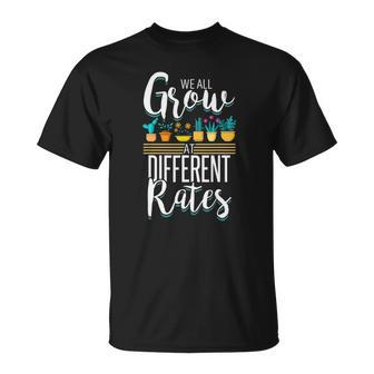 Elementary Teachers We Grow At Different Rates Educators Unisex T-Shirt | Mazezy