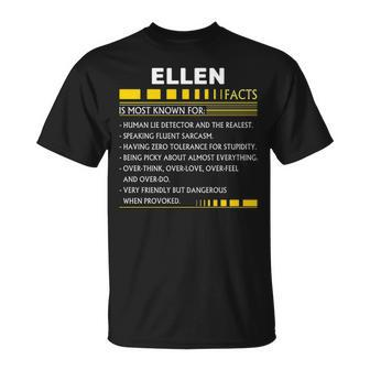 Ellen Name Ellen Facts T-Shirt - Seseable