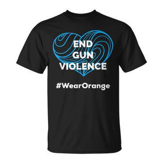 Enough End Gun Violence Wear Orange Unisex T-Shirt | Mazezy