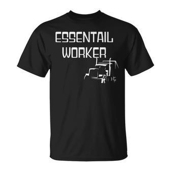 Essential Worker Trucker Semi Driver T-shirt - Thegiftio UK