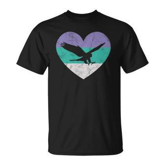 Falcon Bird Gift For Women & Girls Retro Cute Unisex T-Shirt | Mazezy