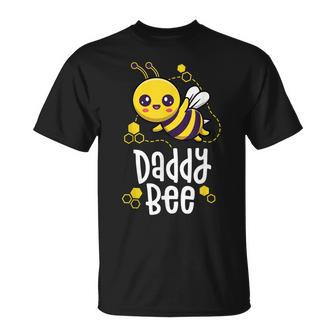 Family Bee Dad Daddy First Bee Day Outfit Birthday Unisex T-Shirt - Seseable