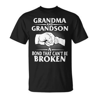 Father Grandpa Grandma And Grandson Bond That Cant Be Broken Family Dad Unisex T-Shirt - Monsterry