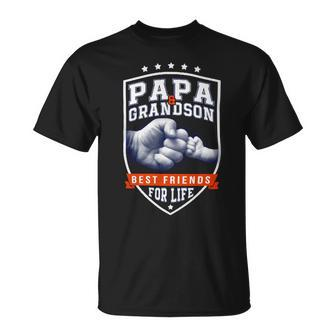 Father Grandpa Papa And Grandson Bestfor Day74 Family Dad Unisex T-Shirt - Monsterry CA