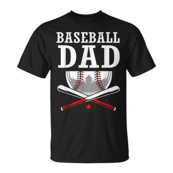 Fathers Day Baseball For Graphic Baseball Dad T-shirt - Thegiftio UK