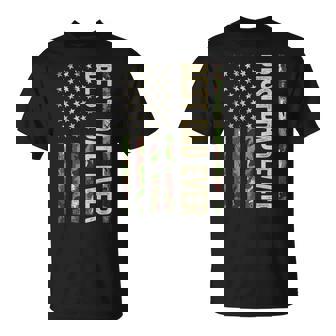 Fathers Day Best Dad Ever With Us American Flag V2 Unisex T-Shirt | Mazezy