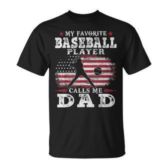 Favorite Baseball Player Calls Me Dad V2 Unisex T-Shirt | Favorety AU