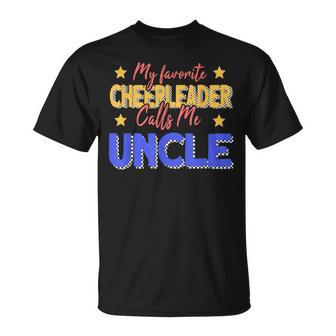 My Favorite Cheerleader Calls Me Uncle Cheer Uncle T-shirt - Thegiftio UK