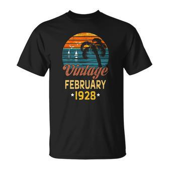 February 1928 Birthday Gift For Women & Men Unisex T-Shirt | Mazezy