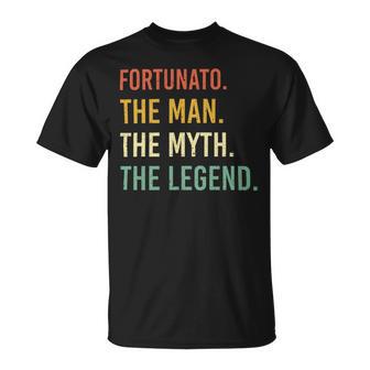 Fortunato Name Shirt Fortunato Family Name V2 Unisex T-Shirt - Monsterry UK