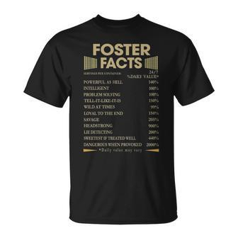 Foster Name Foster Facts T-Shirt - Seseable