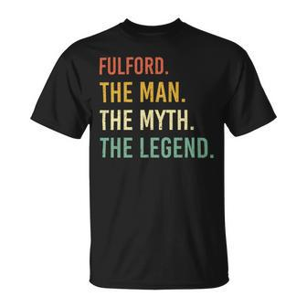 Fulford Name Shirt Fulford Family Name V4 Unisex T-Shirt - Monsterry
