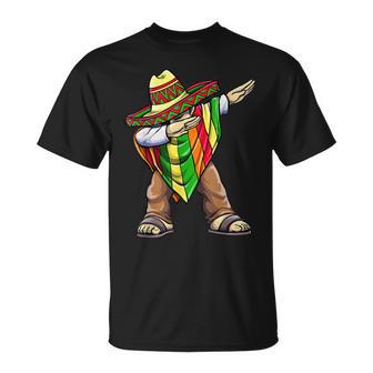 Funny Dabbing Taco Cinco De May Mexican Food V2 Unisex T-Shirt | Favorety UK