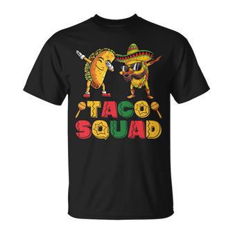 Funny Dabbing Taco Cinco De May Mexican Food V3 Unisex T-Shirt | Favorety DE