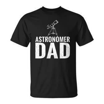 Funny Distressed Retro Vintage Telescope Star Astronomy Unisex T-Shirt | Mazezy