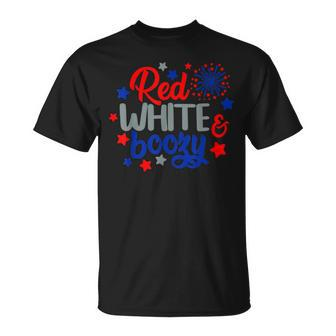 Funny Fourth Of July 4Th Of July Red White And Boozy Unisex T-Shirt - Seseable