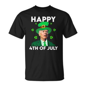 Funny Joe Biden Happy 4Th Of July St Patricks Day Unisex T-Shirt | Mazezy DE