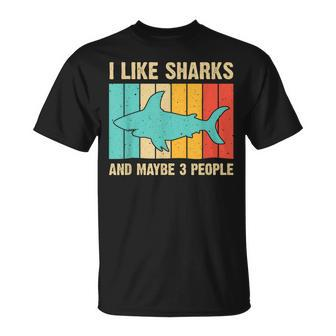 Funny Shark Design For Kids Men Women Animal Shark Stuff Unisex T-Shirt - Seseable