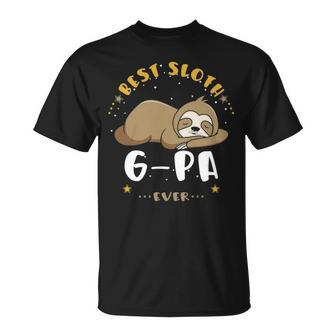 G Pa Grandpa Best Sloth G Pa Ever T-Shirt - Seseable