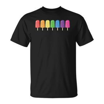 Gay Pride Parade Lgbtq Rainbow Popsicles T-shirt - Thegiftio UK
