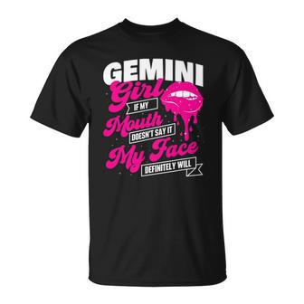 Gemini Girl - Zodiac Sign Astrology Symbol Horoscope Reader Unisex T-Shirt | Mazezy