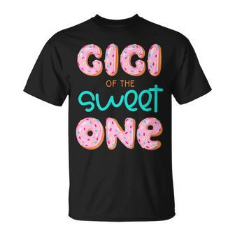 Gigi Of The Sweet One First Birthday Matching Family Donut Unisex T-Shirt - Seseable