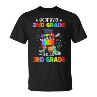 Goodbye Second Grade Graduation Hello Third Grade Popping It Unisex T-Shirt | Mazezy