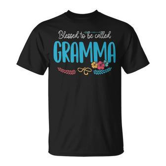 Gramma Grandma Blessed To Be Called Gramma T-Shirt - Seseable