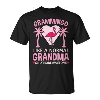 Grammingo For A Like A Grandma Awesome Grandma Flamingo Fan T-shirt - Thegiftio UK