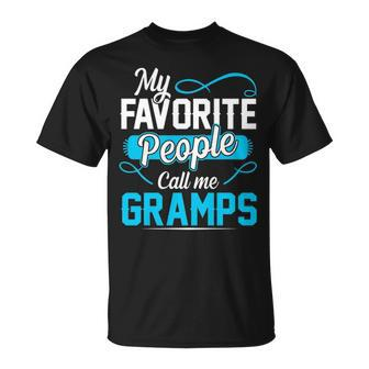 Gramps Grandpa My Favorite People Call Me Gramps V2 T-Shirt - Seseable