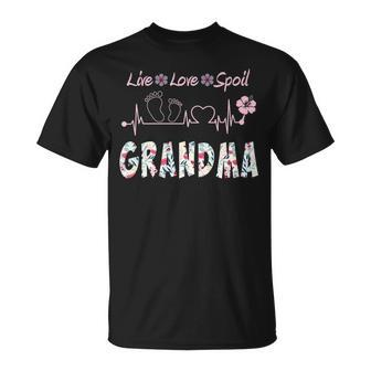 Grandma Grandma Live Love Spoil T-Shirt - Seseable