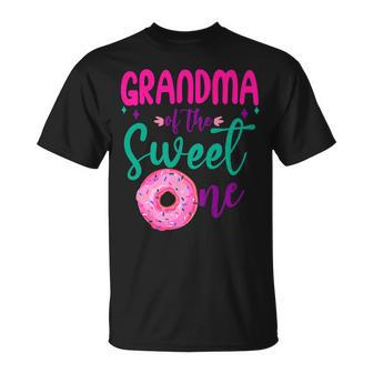 Grandma Of Sweet One 1St B-Day Party Matching Donut T-shirt - Thegiftio UK