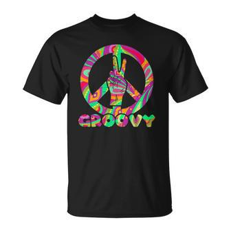 Groovy 70S Tie Dye - 70S 80S 90S Vintage Old Unisex T-Shirt | Mazezy