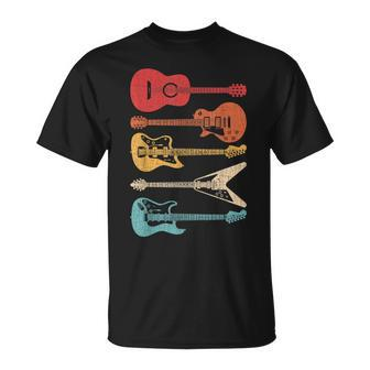 Guitar Lover Retro Style Gift For Guitarist Unisex T-Shirt | Mazezy CA