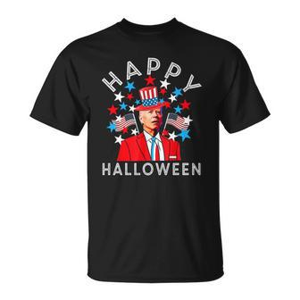 Happy Halloween Joe Biden 4Th Of July Memorial Independence Unisex T-Shirt | Mazezy
