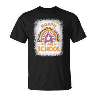 Happy Last Day Of School Rainbow Funny Summer Vacation Unisex T-Shirt | Mazezy AU