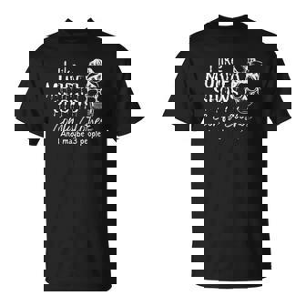 Horror True Crime Skull Cute Antisocial Goth Aesthetic Unisex T-Shirt | Mazezy