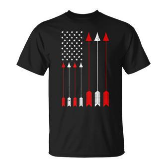 Hunting Archer American Flag Bowhunting Hunter V2 T-shirt - Thegiftio UK