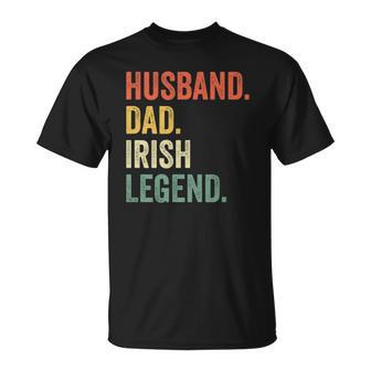 Husband Dad Irish Legend Vintage St Patricks Day T-shirt - Thegiftio UK