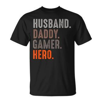 Husband Daddy Gamer Hero Esport Lover Video Game T-shirt - Thegiftio UK