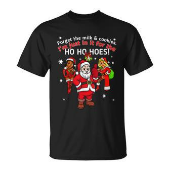 I Do It For The Hos Santa Funny Inappropriate Christmas Men Unisex T-Shirt - Monsterry DE
