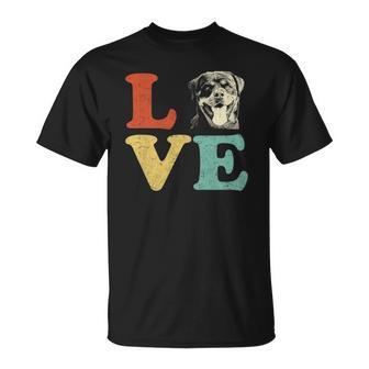 I Love My Rottweiler Dog Lovers Unisex T-Shirt | Mazezy
