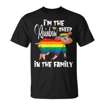 Im The Rainbow Sheep In The Family Lgbtq Pride Unisex T-Shirt - Seseable