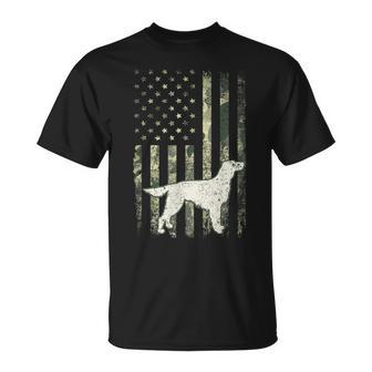 Irish Setter Dog Dad Mom Camouflage Usa Flag T-shirt - Thegiftio UK