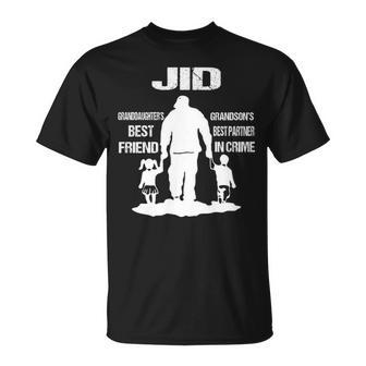 Jid Grandpa Jid Best Friend Best Partner In Crime T-Shirt - Seseable